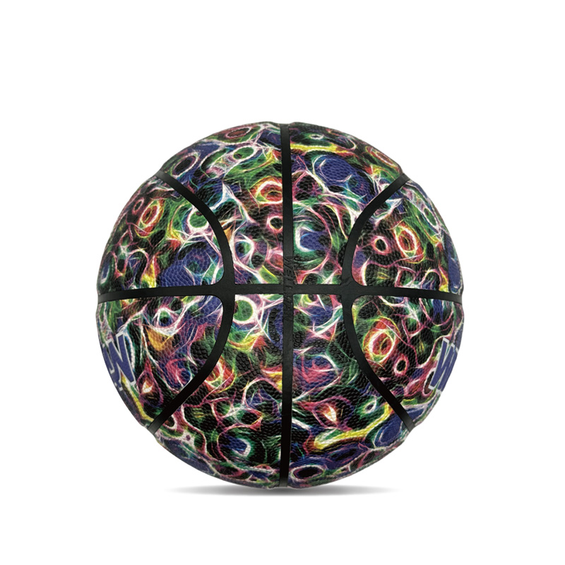 Beltéri/kültéri higroszkóposság PU Színes nyomtatott sport kosárlabda labda