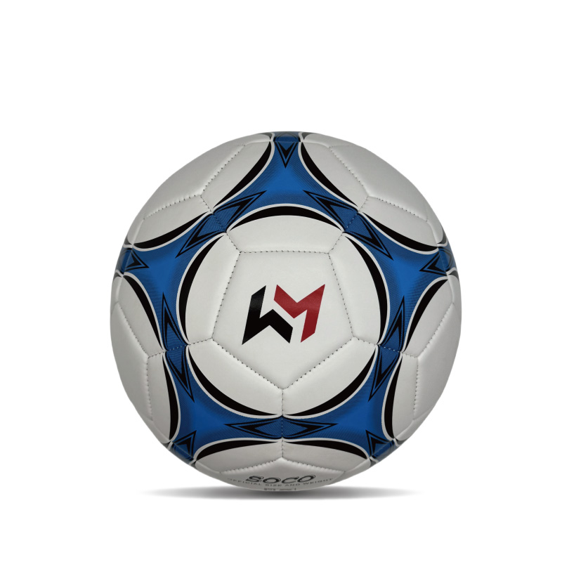 Puha és biztonságos PVC labdarúgó -játék gyakorlati labdarúgó labdarabda 5. mérete felnőtteknek és gyerekeknek